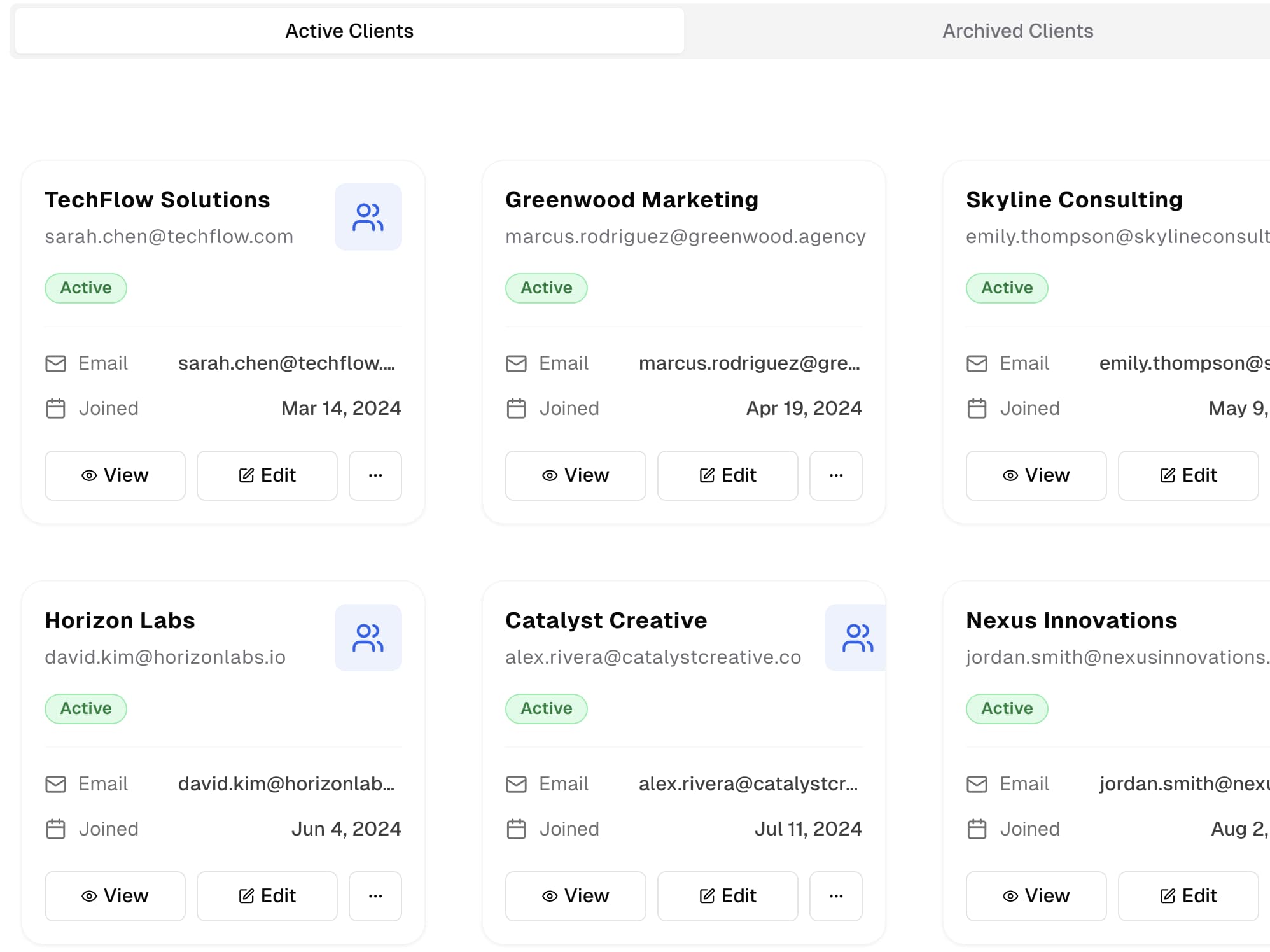 FreelancerOps client management dashboard with project tracking and relationship management tools